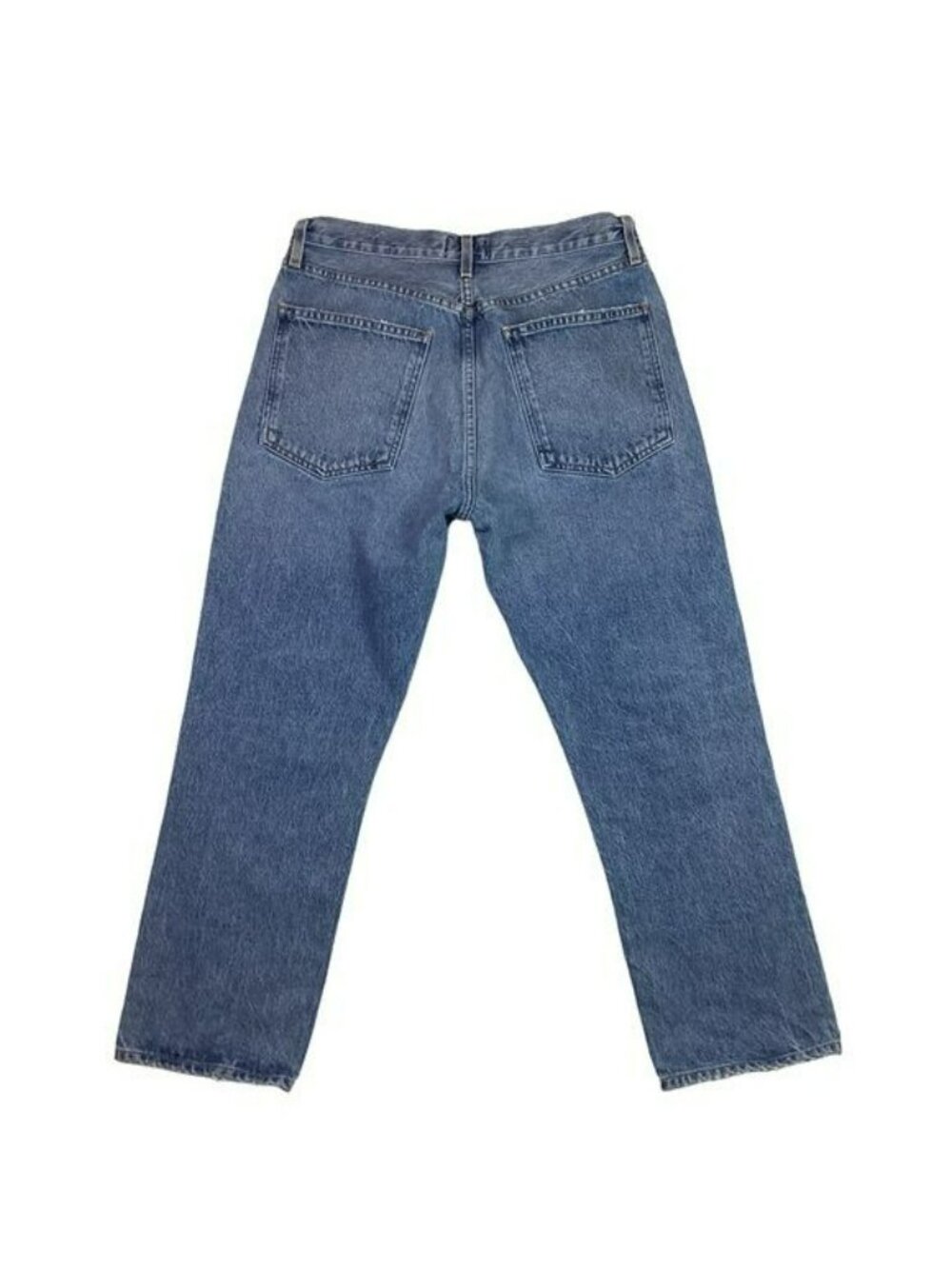 A Gold E Womens High-Rise Relaxed Straight-Leg Jeans In Medium Wash Size 31 100% - Picture 3 of 12